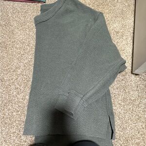 Aerie Green Knit Sweater